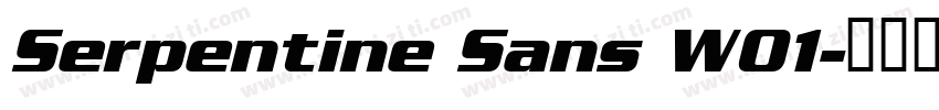 Serpentine Sans W01字体转换